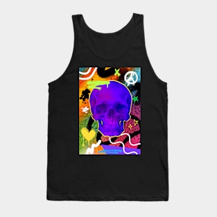 Graffiti Skull Tank Top